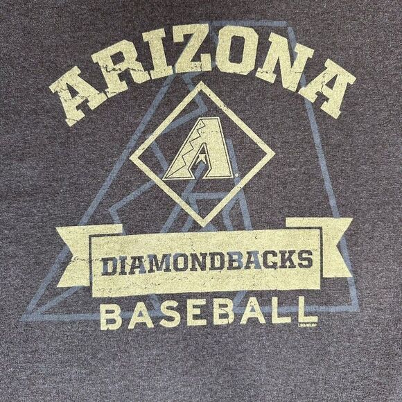Arizona Diamondbacks T-Shirt Mens Large Grey D-Backs MLB Short Sleeve Adult - Picture 3 of 6